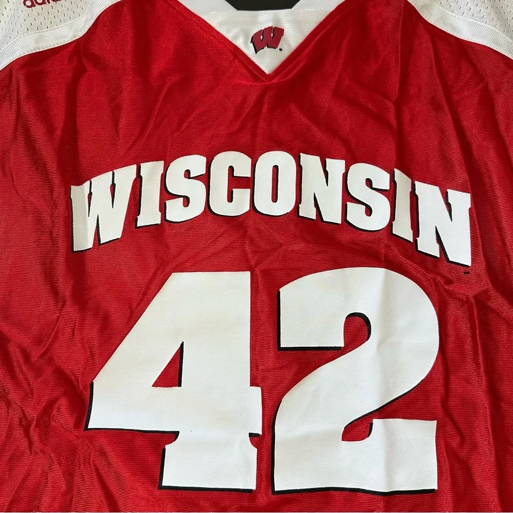 Adidas Wisconsin Red‎ Basketball Jersey